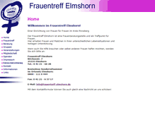 Tablet Screenshot of frauentreff-elmshorn.de